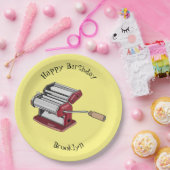Darstellung des Cartoon von Pasta Maker Pappteller (Party)