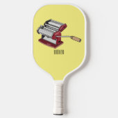 Darstellung des Cartoon von Pasta Maker Pickleball Schläger (Rückseite)
