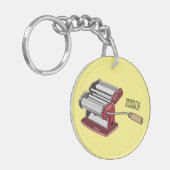 Darstellung des Cartoon von Pasta Maker Schlüsselanhänger (Vorderseite links)