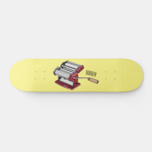 Darstellung des Cartoon von Pasta Maker Skateboard