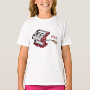 Darstellung des Cartoon von Pasta Maker T-Shirt