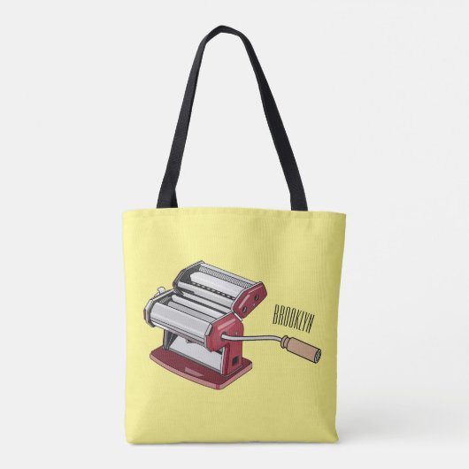 Darstellung des Cartoon von Pasta Maker Tasche (Rückseite)