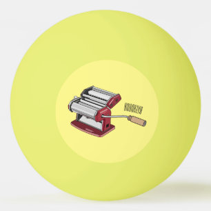 Darstellung des Cartoon von Pasta Maker Tischtennisball