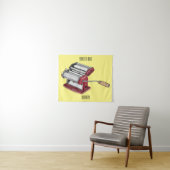 Darstellung des Cartoon von Pasta Maker Wandteppich (Beispiel (Horizontal))