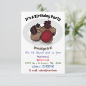 Darstellung des Cartoon von Rüben Einladung (Stehend Vorderseite)