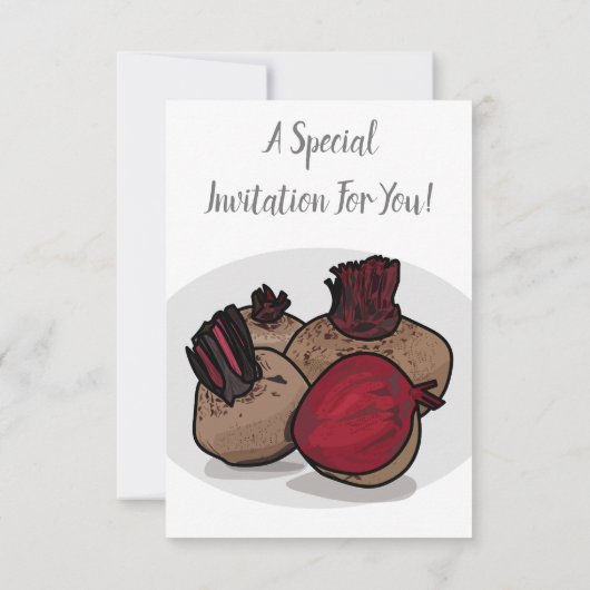 Darstellung des Cartoon von Rüben Einladung (Rückseite)