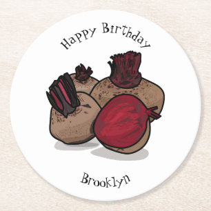 Darstellung des Cartoon von Rüben Runder Pappuntersetzer