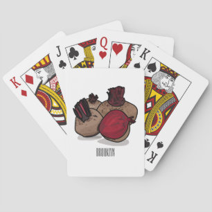 Darstellung des Cartoon von Rüben Spielkarten