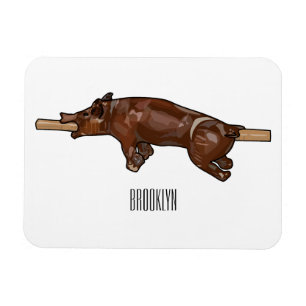 Darstellung des Cartoon von Schweinegrost/Schweine Magnet