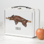 Darstellung des Cartoon von Schweinegrost/Schweine Metall Brotdose (Beispiel)