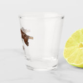 Darstellung des Cartoon von Schweinegrost/Schweine Schnapsglas (Rechts)