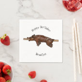 Darstellung des Cartoon von Schweinegrost/Schweine Serviette (Beispiel)