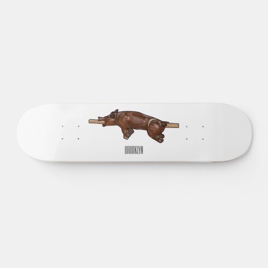 Darstellung des Cartoon von Schweinegrost/Schweine Skateboard (Horizontal)