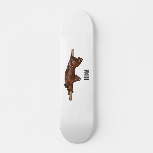 Darstellung des Cartoon von Schweinegrost/Schweine Skateboard (Vorne)