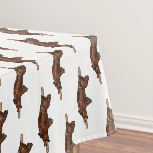 Darstellung des Cartoon von Schweinegrost/Schweine Tischdecke (Beispiel)