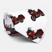 Darstellung des Cartoon von Touren in Motorrädern Krawatte (Gerollt)