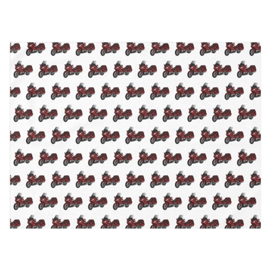 Darstellung des Cartoon von Touren in Motorrädern Tischdecke (Vorderseite (Horizontal))