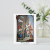 Darstellung des Engels durch Giovanni Tiepolo Postkarte (Stehend Vorderseite)