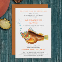 Darstellung des Fischs in der Retrofarbenfische