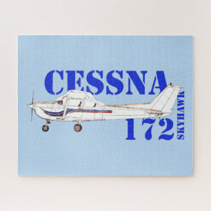 Darstellung des Flugzeugdesigns der Cessna 172 Sky Puzzle