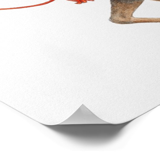 Darstellung des frühen Samurai-Kriegers Poster (Ecke)