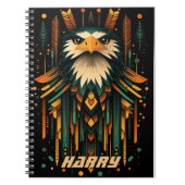 Darstellung des geometrischen Adlers Notizblock (Vorderseite)