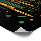 Darstellung des geometrischen Adlers Poster (Ecke)