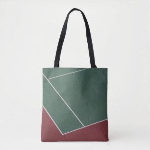 Darstellung des grünen und braunen Sportfeldes Tasche