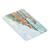 Darstellung des Hafens von Porofino Magnet (Rechte Seite)