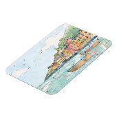 Darstellung des Hafens von Porofino Magnet (Linke Seite)