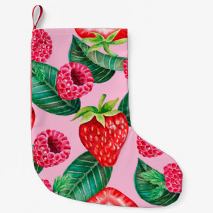 Darstellung des handgezeichneten Wasserfarbenmuste Kleiner Weihnachtsstrumpf