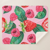 Darstellung des handgezeichneten Wasserfarbenmuste Sherpadecke (Vorderseite (Horizontal))