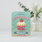 Darstellung des Hinweises auf Vintage Kuchen Postkarte (Stehend Vorderseite)