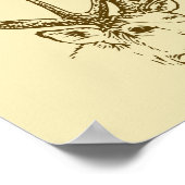 Darstellung des Hirschkopfes Poster (Ecke)