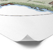 Darstellung des Inuitgebiets Poster (Ecke)