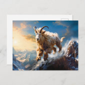 Darstellung des Kapricorn-Sternzeichens Postkarte (Vorne/Hinten)