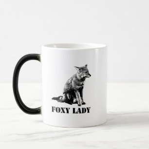 Darstellung des Konzepts von Foxy lady Verwandlungstasse