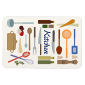 Darstellung des Küchengeschirges+Farbe des Geschma Magnet (Horizontal)