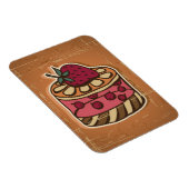 Darstellung des Kuchens im Retrostil Magnet (Rechte Seite)