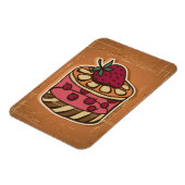 Darstellung des Kuchens im Retrostil Magnet (Linke Seite)