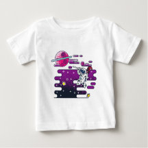 Darstellung des lebendigen Astronauten-Retro-Raume