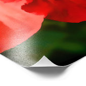 Darstellung des lebendigen roten Hibiskus Fotodruck (Ecke)