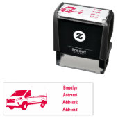 Darstellung des Lieferwagens Cartoon Permastempel (Beispiel)