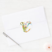 Darstellung des Musikinstruments Runder Aufkleber (Umschlag)