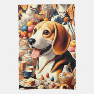 Darstellung des Niedlichen Beagle Geschirrtuch