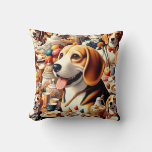 Darstellung des Niedlichen Beagle Kissen