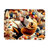 Darstellung des Niedlichen Beagle Magnet (Horizontal)