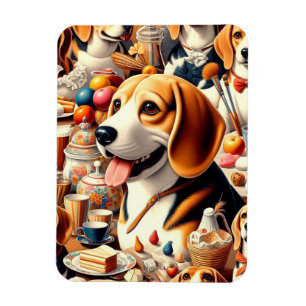 Darstellung des Niedlichen Beagle Magnet