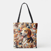 Darstellung des Niedlichen Beagle Tasche (Rückseite)