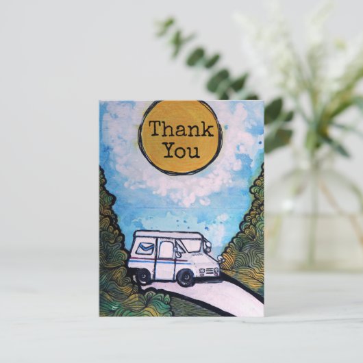 Darstellung des Postbeförderers Postkarte (Stehend Vorderseite)